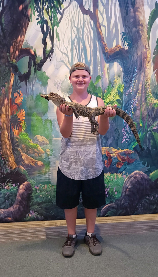 Jaxon with Gator