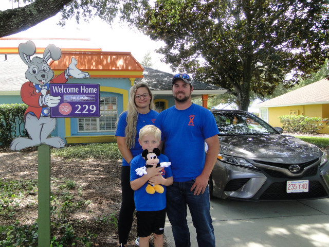 Stetson and Family in Front of Villa