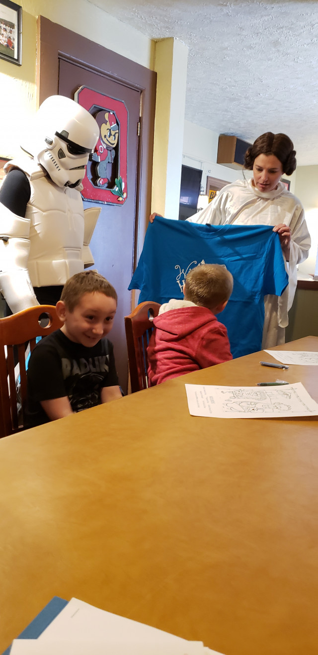 Nolan Litten Princess Leia Holding Shirt