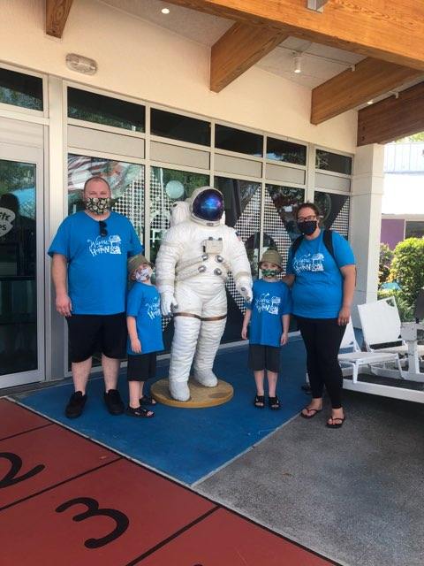 Nolan and Family with Astronaut