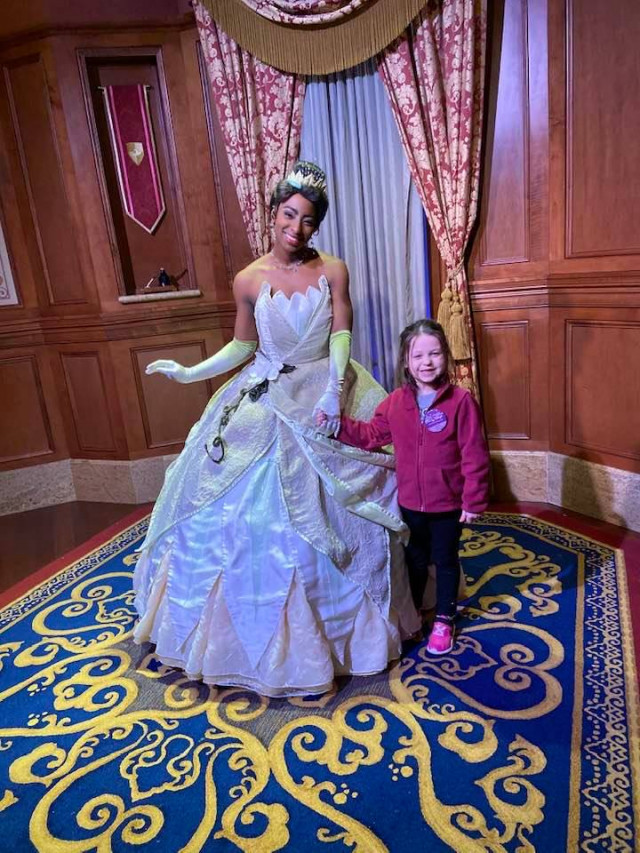 Madison with Tiana 2 at MK