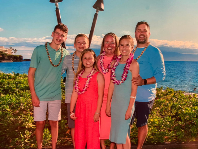 Family at Luau