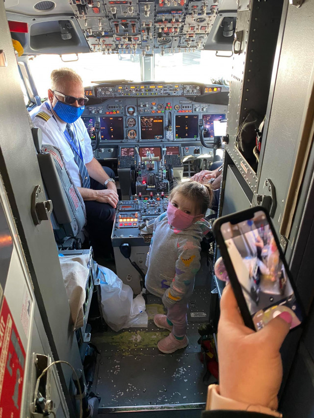 Brooke in Cockpit