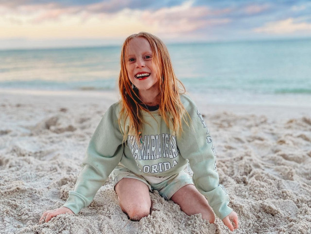 Addison Shankel at Beach