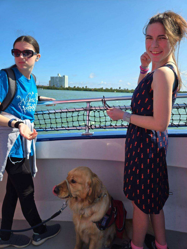 Jana and Sister on Boat 2