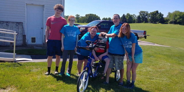 Dallas and Family with Bike