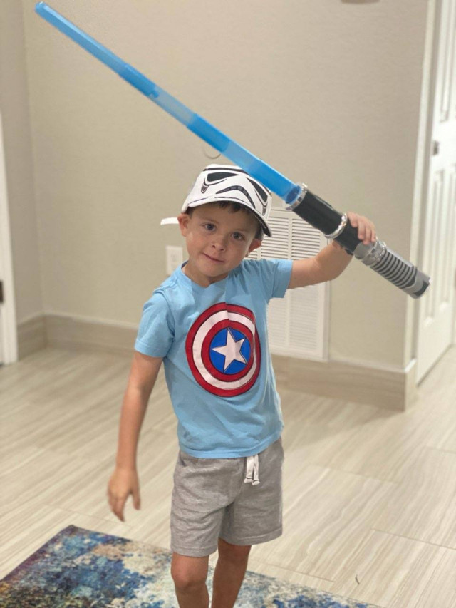 Jaxon with Light Sword