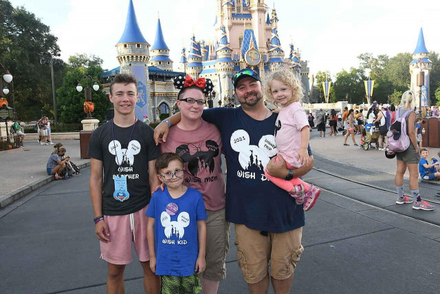 Jonathan and Family Disney Castle