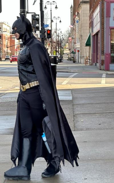 Batman outside