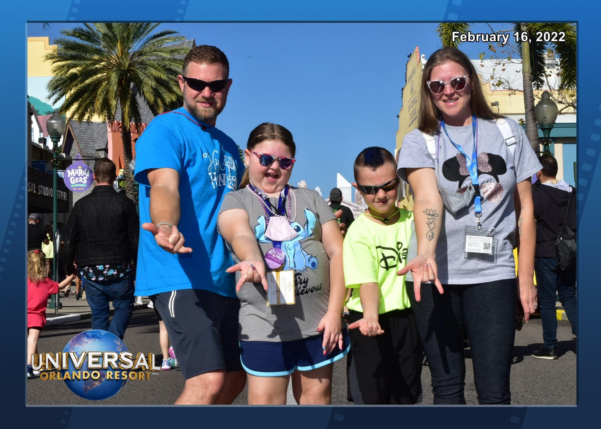 Ali and Family at Universal