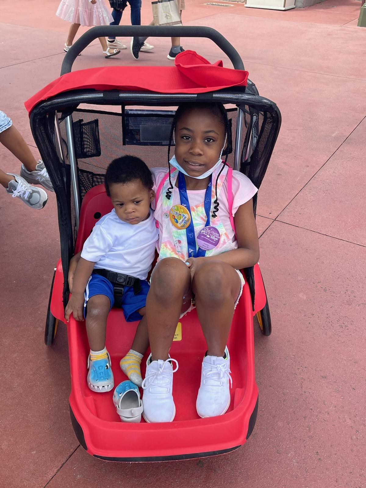 Jourdyn and Bro in Stroller