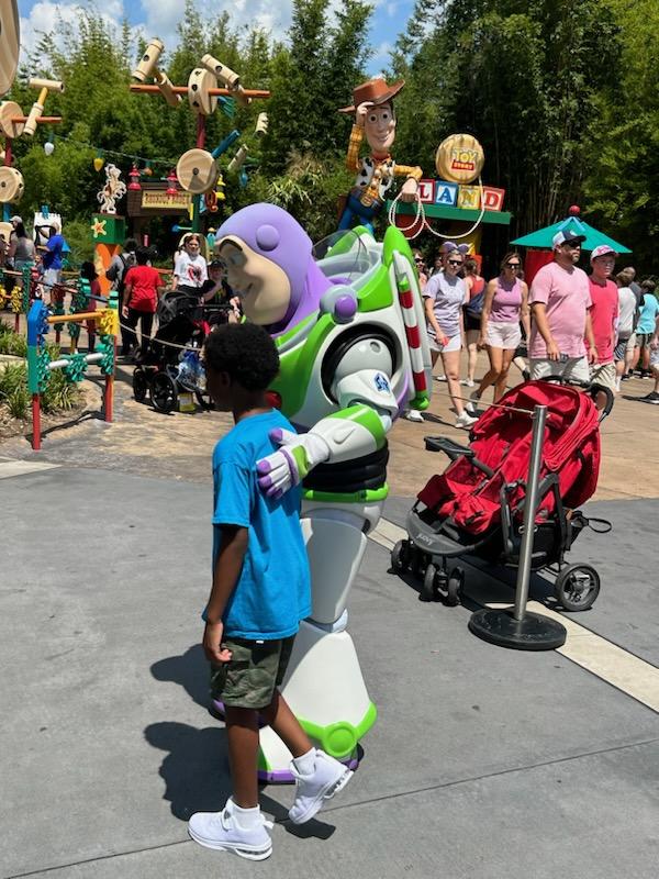 Kyree with Buzz Lightyear