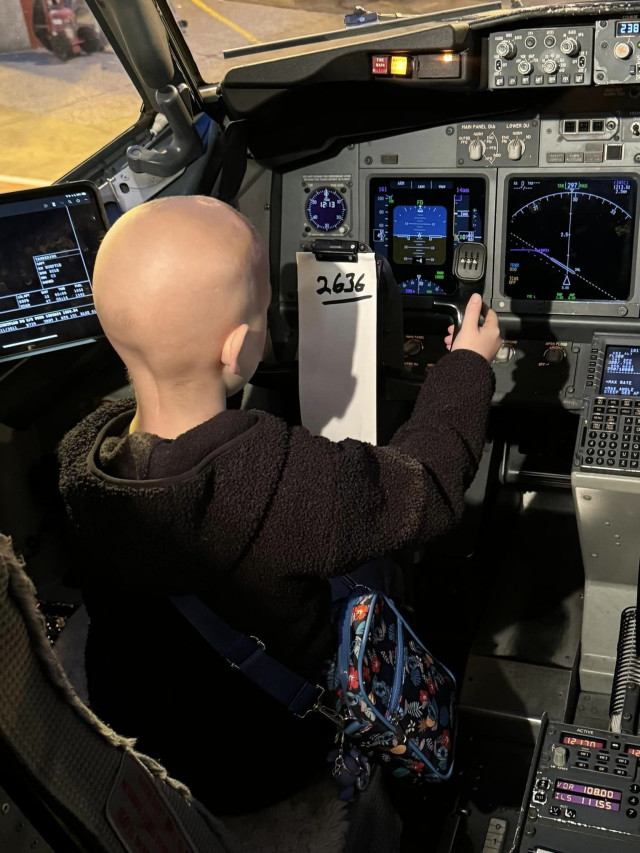 Elias in Cockpit Closeup