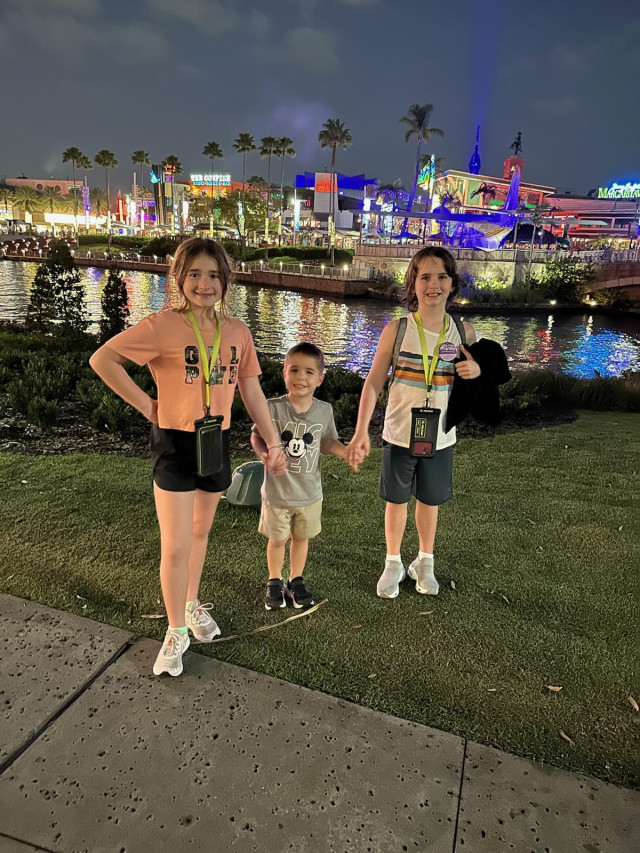 Jackson and sibs at a Park