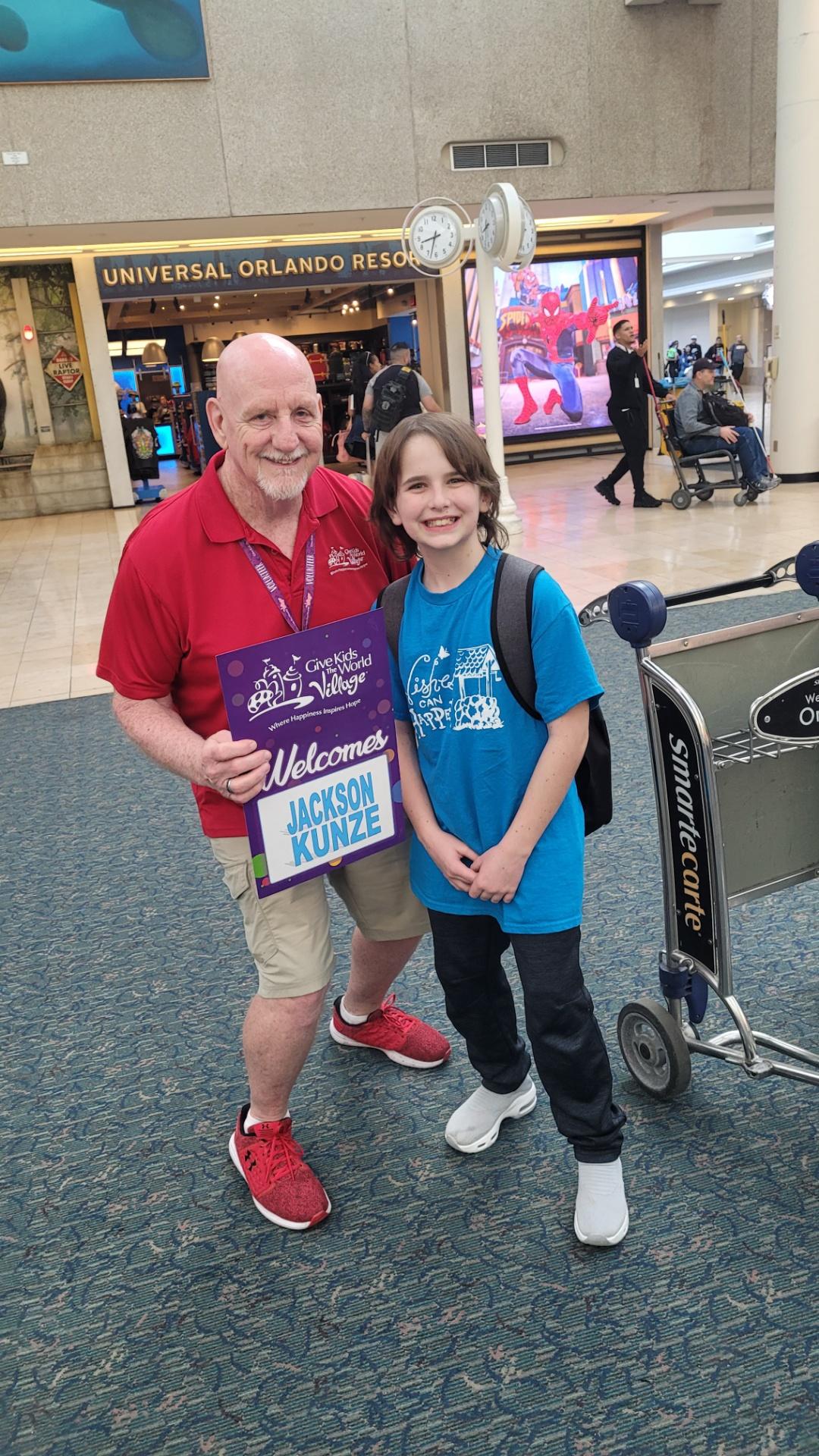 Jackson with GKTW Greeter