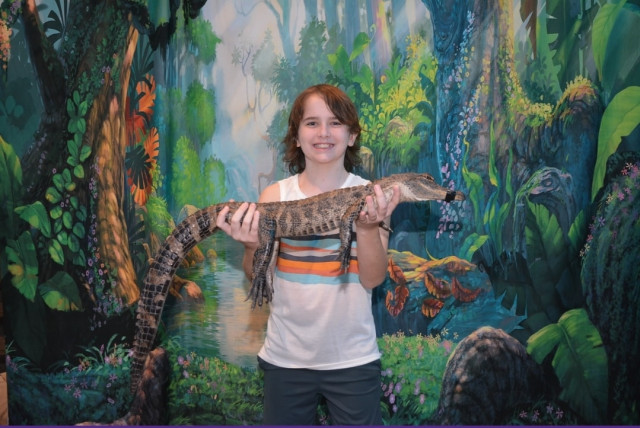 Jackson with Lizard