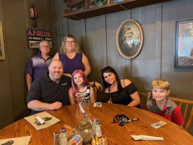 Aubree Family at Breakfast wish presentation