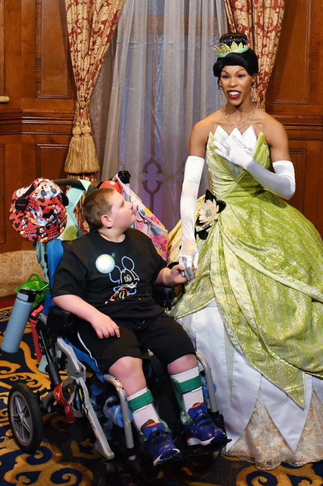 Blaine with Princess Tiana