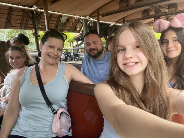 Family on a Tram