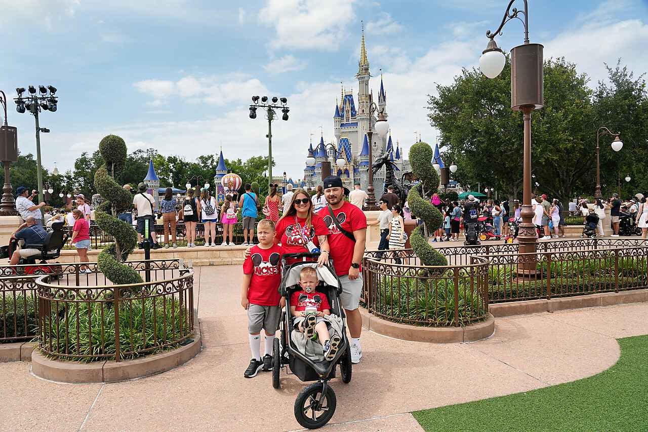 Miles Barnes Family Disney Cinderella Castle