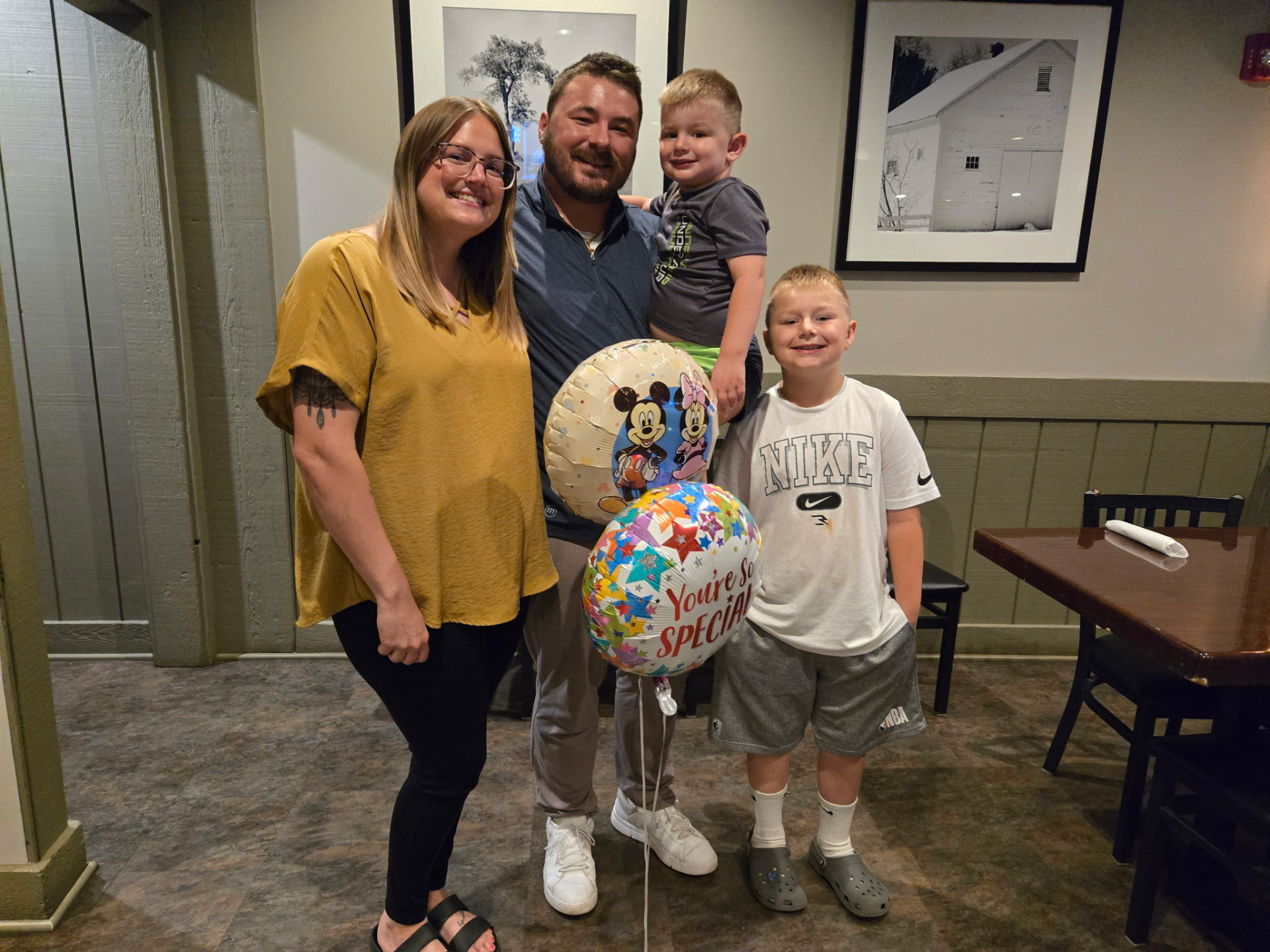 Miles Barnes Family Wish Presentation