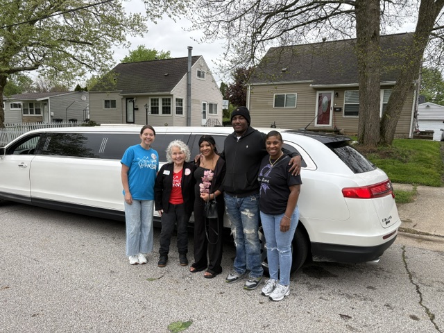 Limo in Front of House
