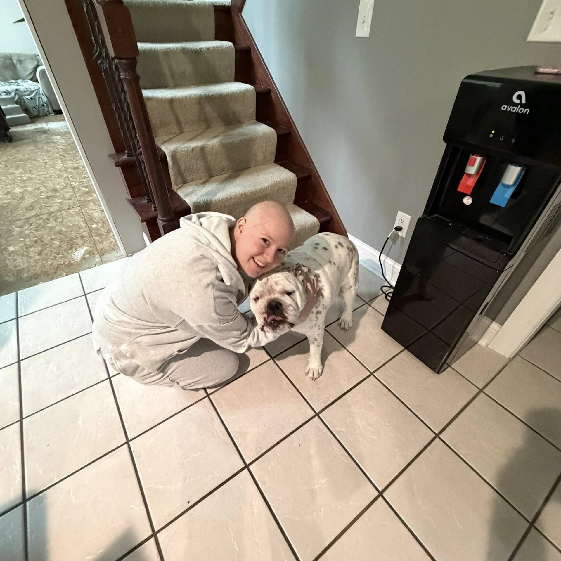 Alyssa with Dog