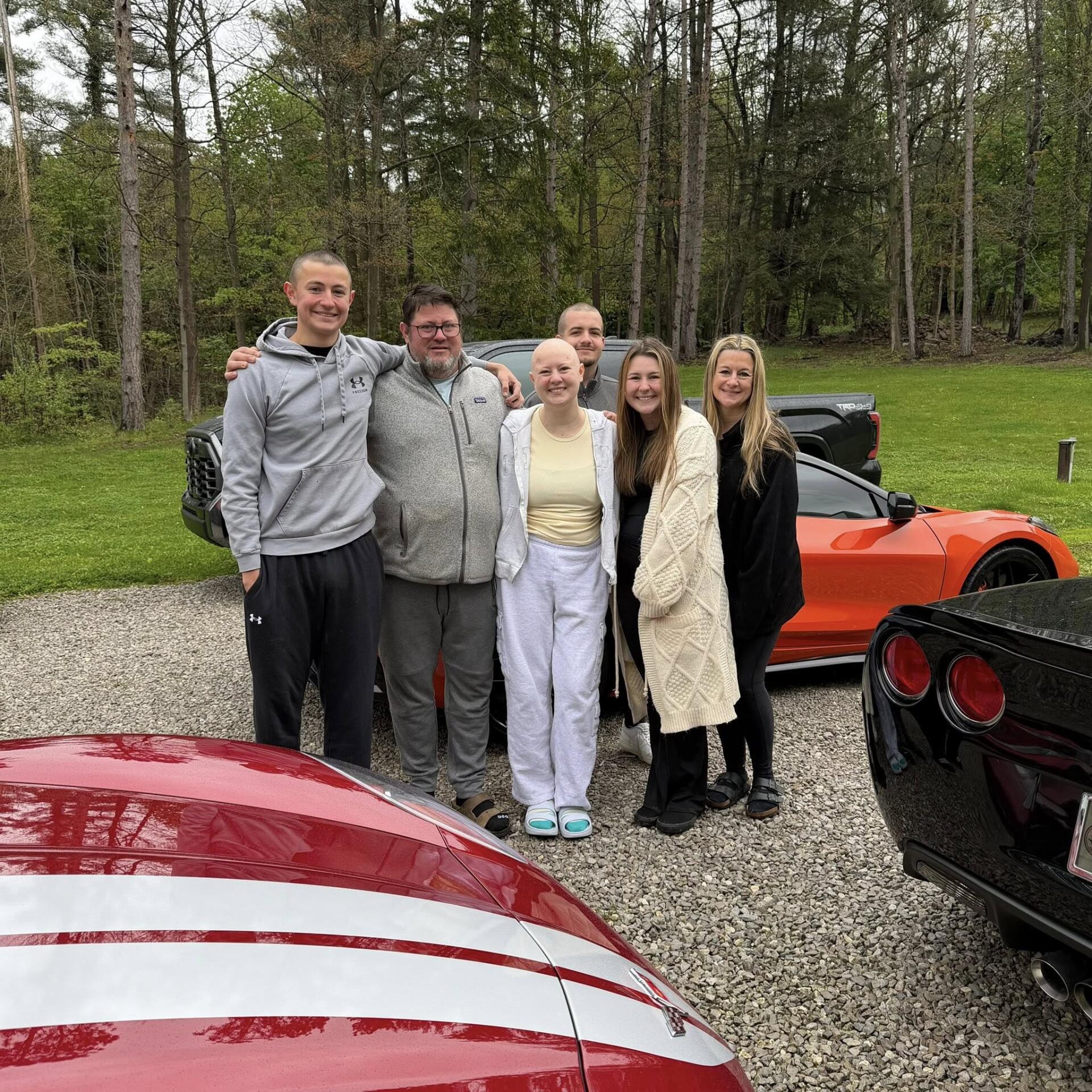Alyssa with Group of Family and Friends