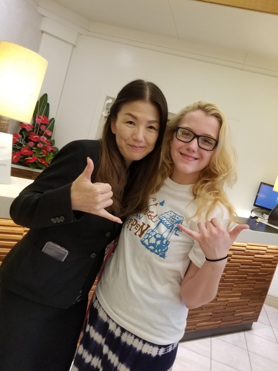 Samantha and Hotel Concierge