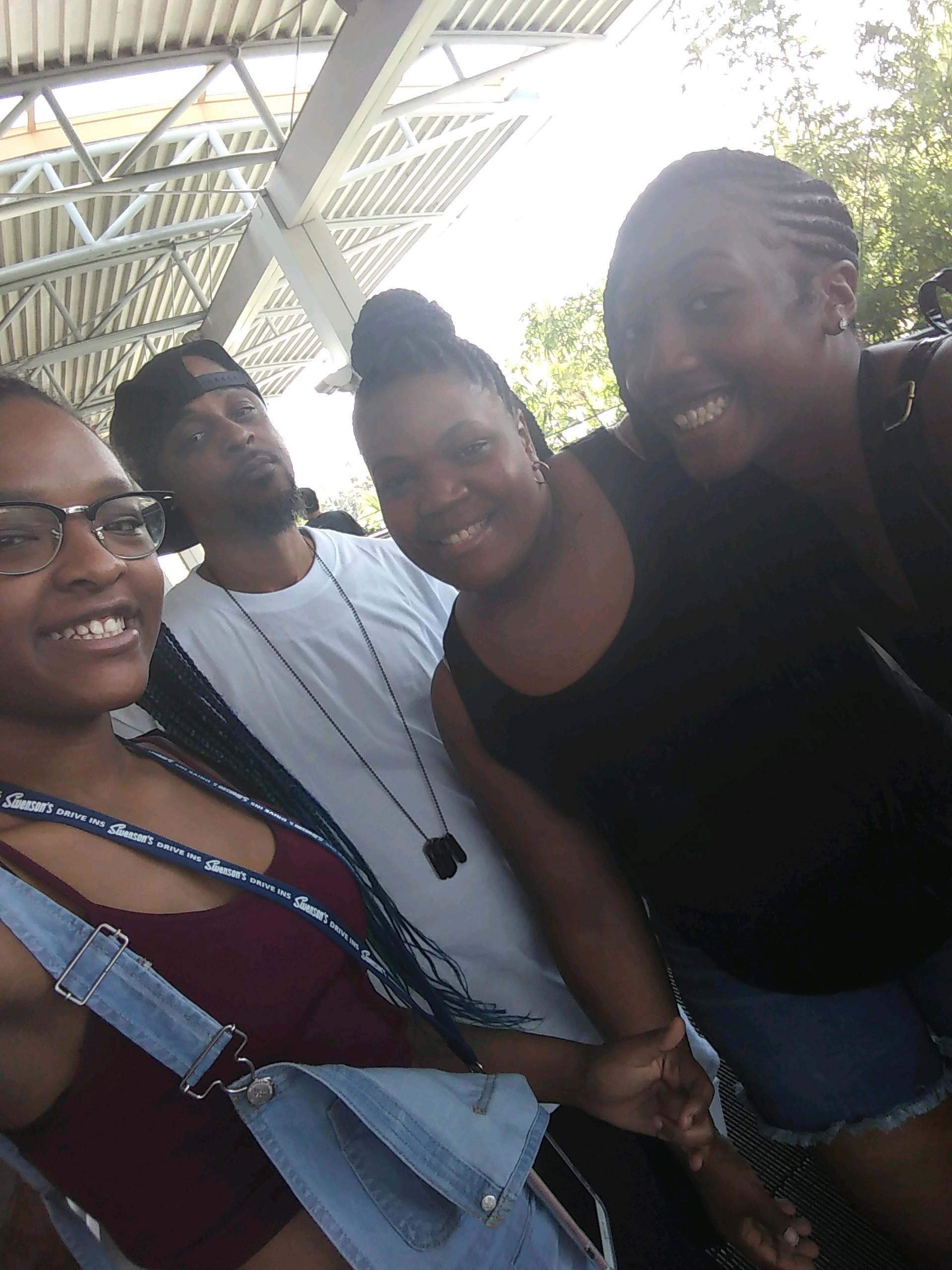 Group in Line at Park