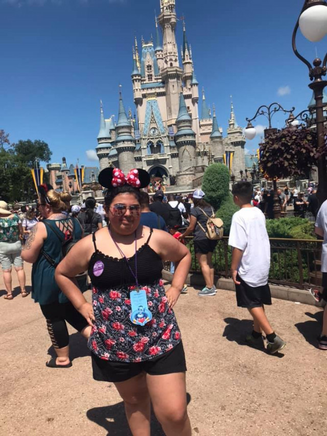 Jane in Front of Castle